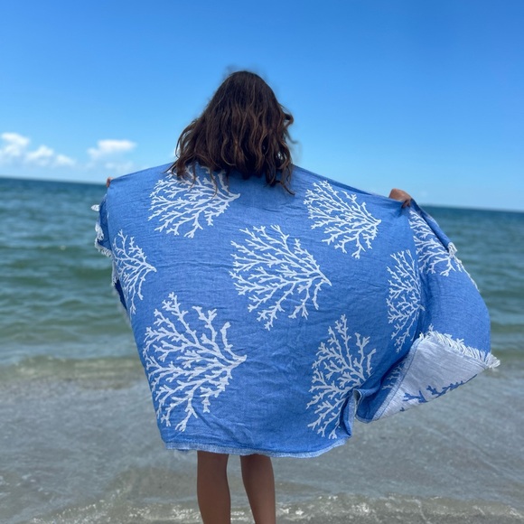 NWT Cotton Beach Towel Turkish Cotton Bath Towel Quick Dry Pool Towel - Picture 2 of 4